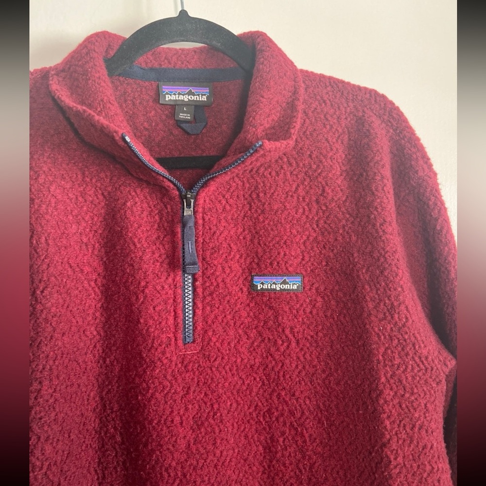 Patagonia Woolyester Fleece 1/4 Zip Pullover, Large